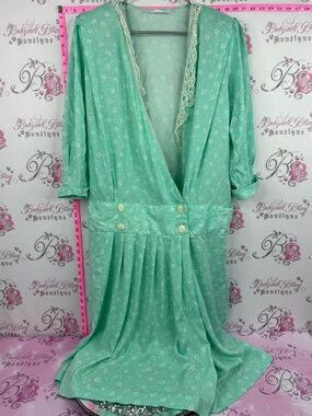 ANTELS dress vintage retro Women’s Mint Green blue mint Dress